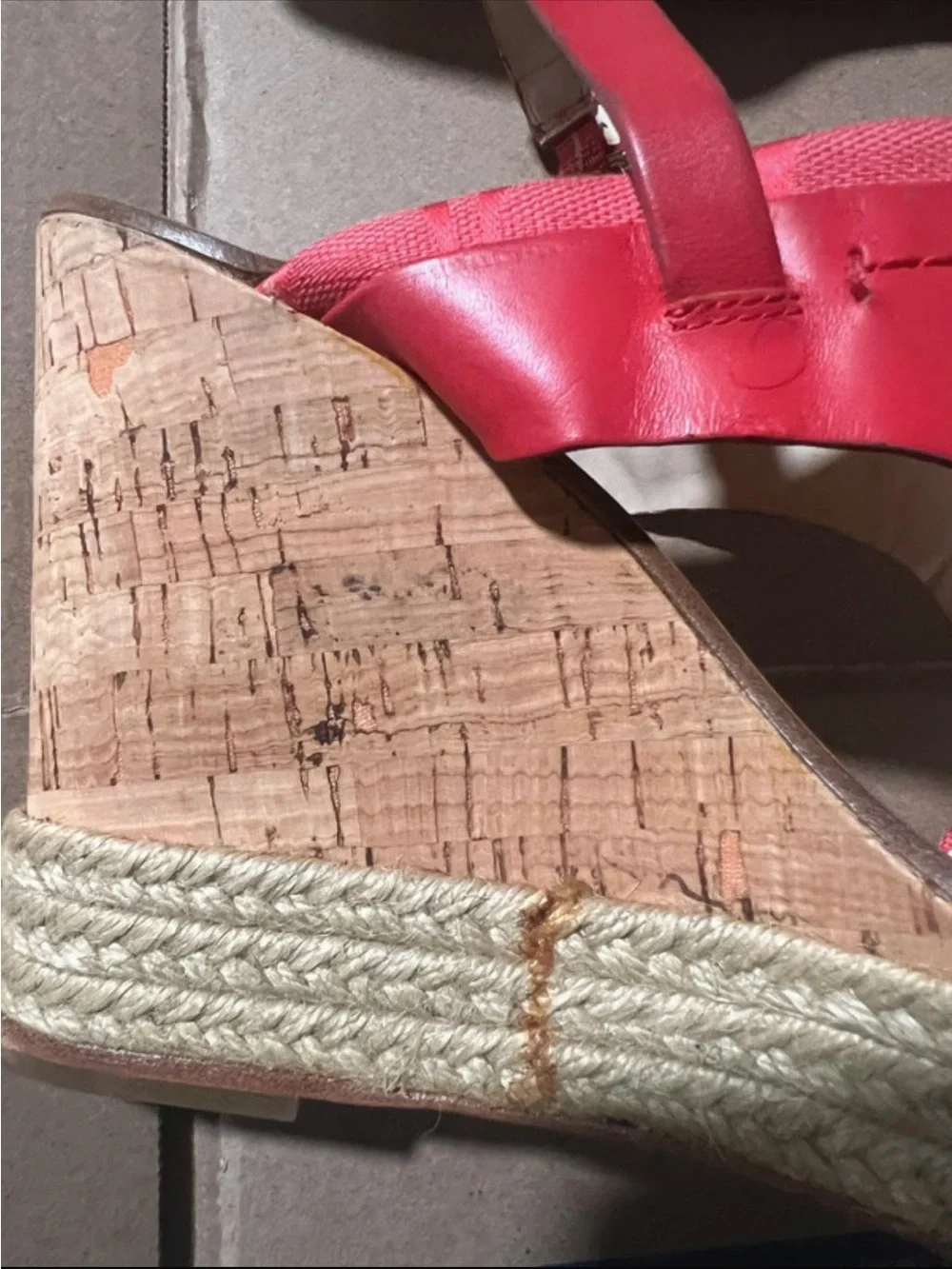 Coach Mendez Wedge Cork Platform Wedge Sandal Size 7.5